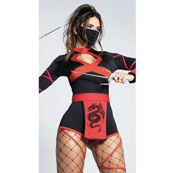 Leg Avenue | Tops | New Leg Avenue Dragon Ninja Costume Sexy